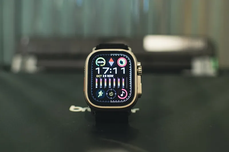Beautiful smartwatch on the printer